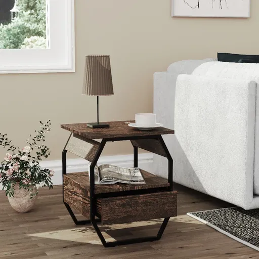 VCM Odkládací stolek „Aulari S“, dub vintage