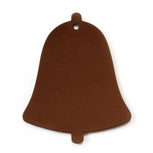Hnedá vianočná ozdoba zvonček 619-1213-41