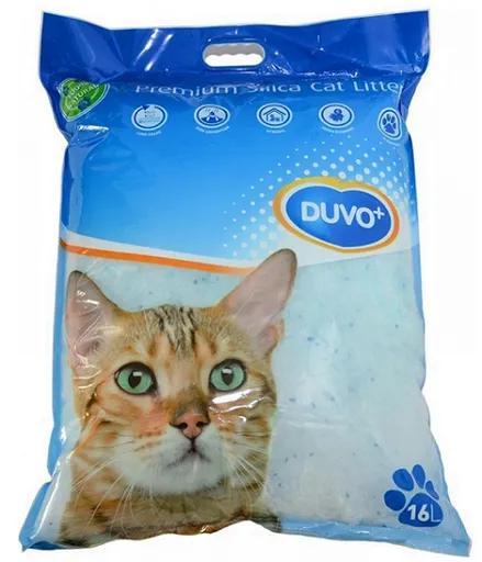 Podstielka DUVO+ pre mačky Premium silikátová 16L
