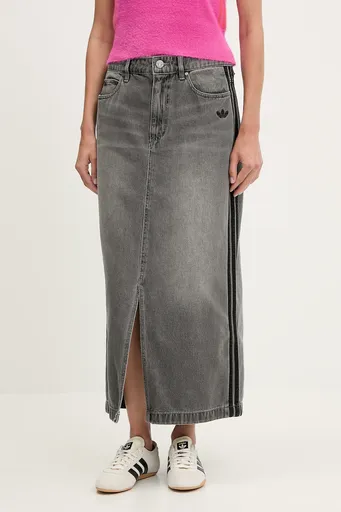 Rifľová sukňa adidas Originals Denim Long Skirt