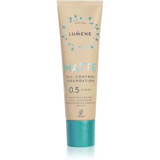Lumene Matte Oil-Control zmatňujúci make-up SPF 20 odtieň 0,5 Fair Nude / Light 30 ml