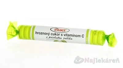 INTACT HROZNOVÝ CUKOR S VITAMÍNOM C s príchuťou jablka 40 g