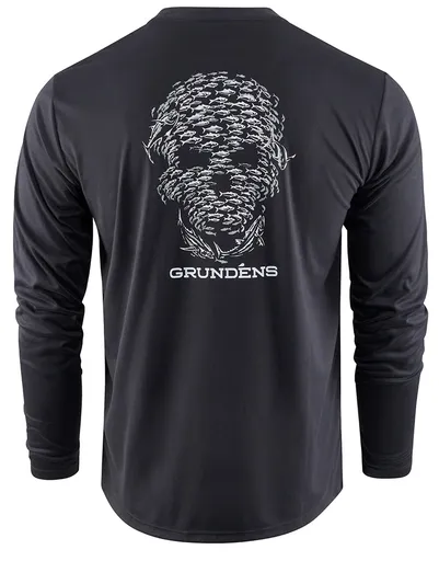 Grundéns funkčné uv tričko bait ball ls tech tee black - xl