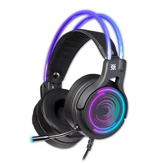 Defender Cosmo Pro RGB herné slúchadlá s mikrofónom, drôtové, čierna, 7.1 (virtuálne), 50 mm meniče typ USB