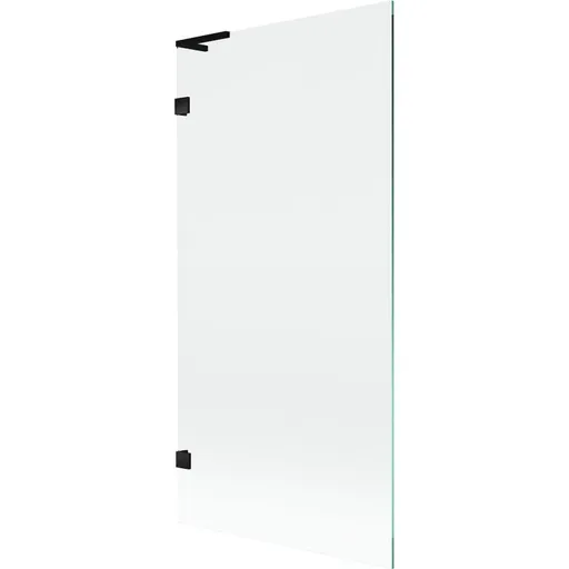 MEXEN/S - Lunar L vaňová zástena FIX 90 x 150, transparent, čierna 897L-090-000-70-00