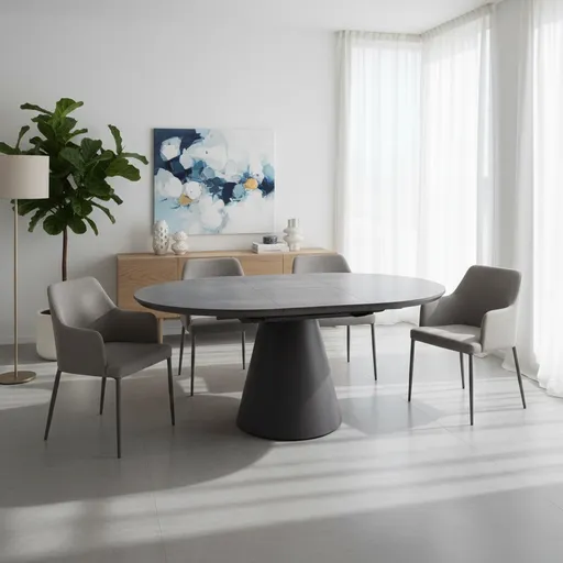 Signal Rozkladací jedálenský stôl ANGEL II | čierny mat