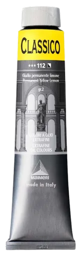 MAIMERI CLASSICO - Extra jemné olejové farby 112 - permanent yellow lemon, 0,2 L