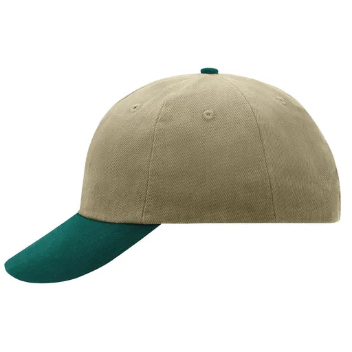 Myrtle Beach (Daiber) Reklamná šiltovka 6 panelová MB6111 - Béžová / tmavozelená | uni
