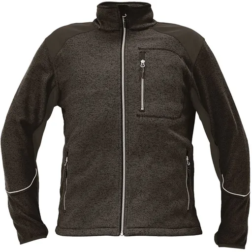 Cerva Pánska pletená mikina BOYER - Čierna | L