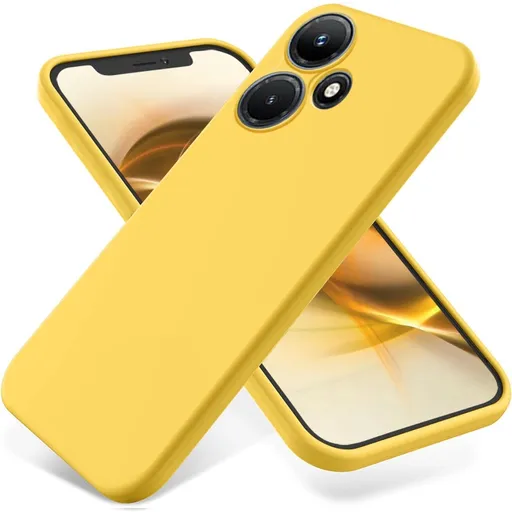 RUBBER Ochranný kryt pre Infinix Hot 30i žltý