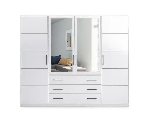 ArtStol Šatníková skriňa BALI  | biela 240 cm
