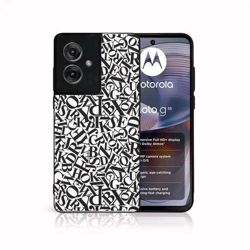 MY ART Ochranný kryt pre Motorola Moto G55 5G ABCD (166)