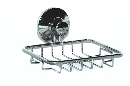 MAKRO - Mydelnička s prísavkami pochrómovaná 10,5x13x7cm