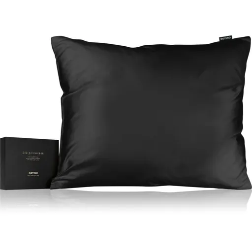 Notino Silk Collection Pillowcase hodvábna obliečka na vankúš Black 50x60 cm