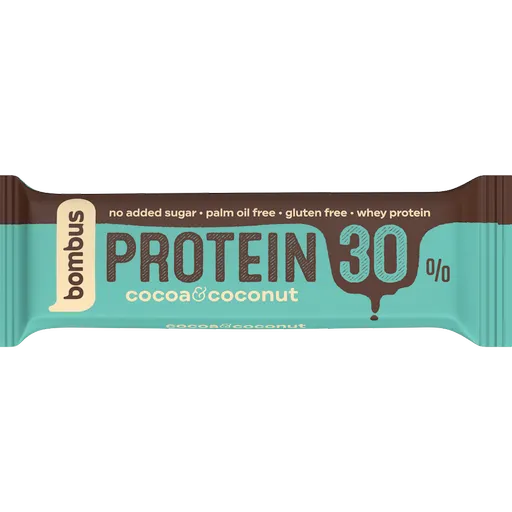 BOMBUS Protein 30% kakao a kokos 50 g