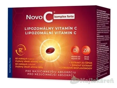 Novo C Plus Forte Lipozomalny Vit. C 60 kapsúl