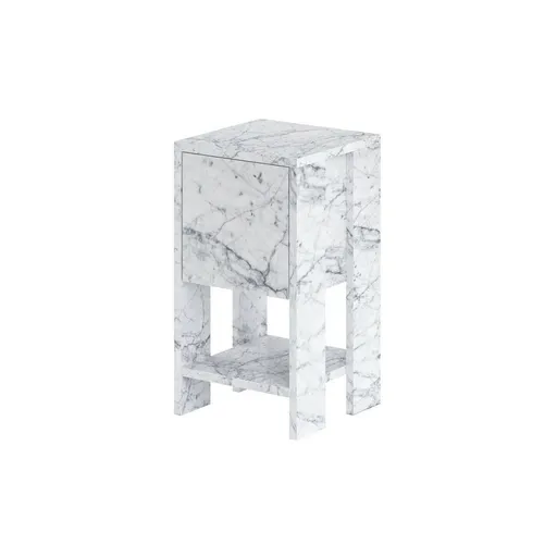 Nočný stolík Ema Carrara Marble