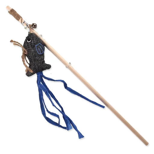 Magic Cat Natural Fun šidítko ryba s rolničkou a šantou 40 cm