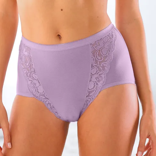 Súprava 3 super maxi nohavičiek z pružnej bavlny s čipkou