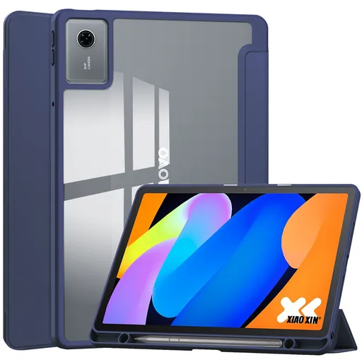 CRYSTAL Zaklápací obal pre Lenovo Idea Tab / Tab K11 Gen2 tmavomodrý