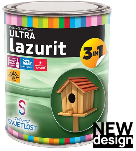 ULTRA LAZURIT 3v1 - Tenkovrstvá ochranná lazúra jedľa (03) 0,75 L