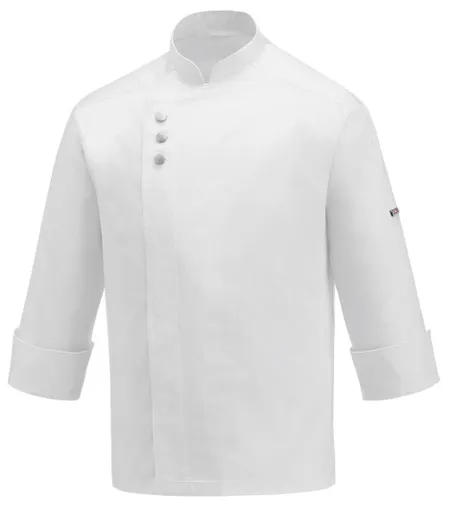 EGOCHEF Kuchársky rondon EGOchef METAL WHITE 100% bavlna - dlhý rukáv  4XL
