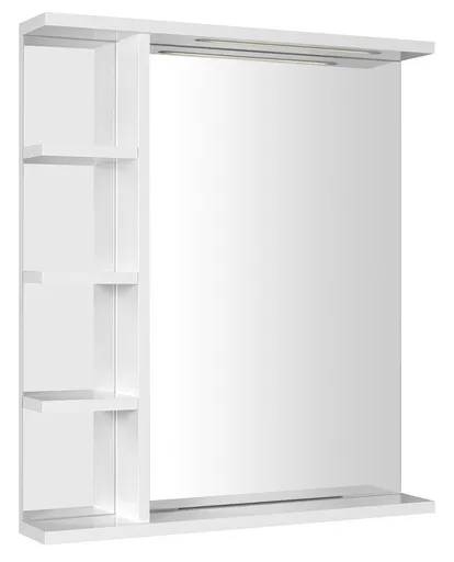 AQUALINE - KORIN STRIP zrkadlo s LED osvetlením a poličkami 60x70x12cm KO370S