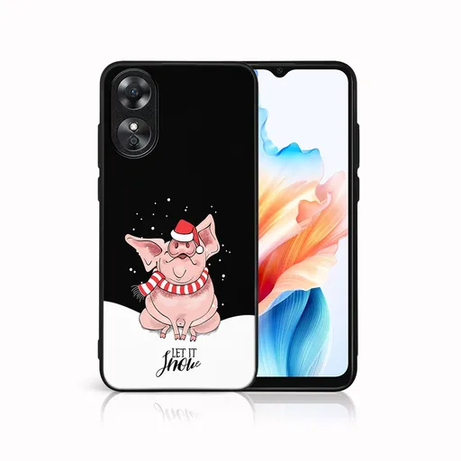 MY ART Kryt s vianočným dizajnom Oppo A38 LET IT SNOW (075)