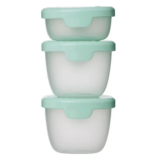 B.BOX Súprava zelených dóz snack tubs 3 kusy