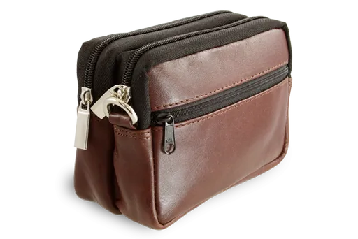 Hnedá kožená dokladová etue 611-6207A-40/60