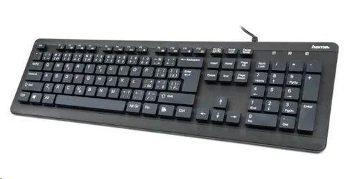 Hama vodeodolná klávesnica KC-600, káblová, čierna