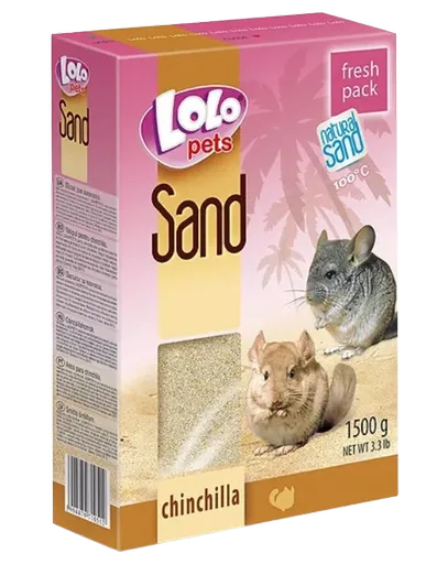 Lolo Pets piesok pre činčily v krabičke 1,5 kg