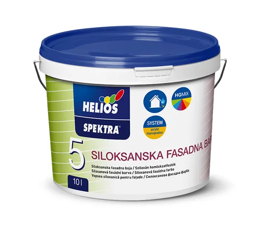 HELIOS SPEKTRA Siloxanová fasádna farba 2 l báza - biela