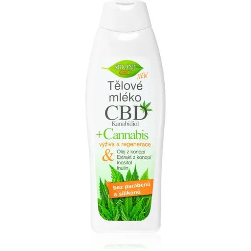 Bione Cosmetics Cannabis CBD výživné telové mlieko s CBD 500 ml