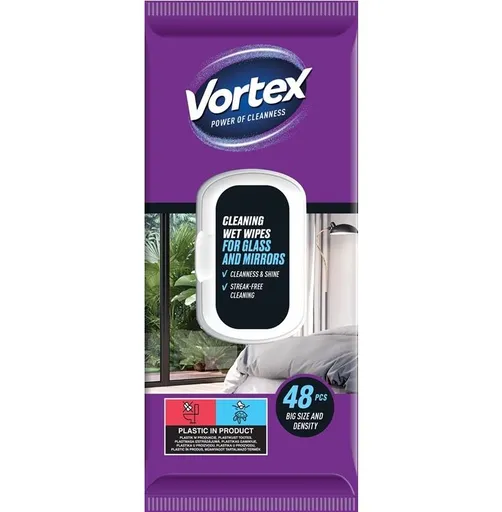 ALUFIX - Čistiace obrúsky na sklo a zrkadlá 48ks Vortex