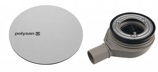 POLYSAN - MIRAI vaničkový sifón, priemer 90, DN40, krytka nerez mat 72730