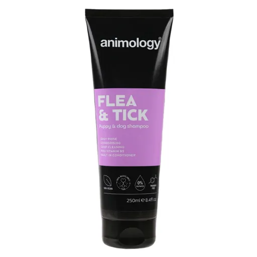 ANIMOLOGY Flea & tick antiparazitný šampón pre psov 250 ml
