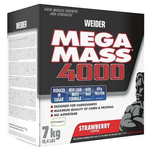 WEIDER Mega Mass 4000 Gainer Jahoda 7000 g