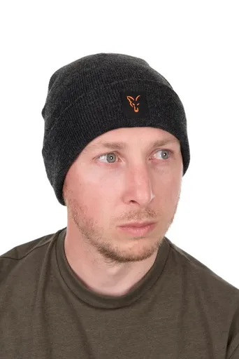 Fox čiapka collection beanie black orange