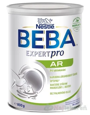 BEBA EXPERT pro AR špeciálna výživa dojčiat pri odgrckávaní 800 g