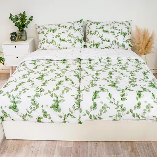 Stanex Krepové obliečky Eukalyptus obojstranné, 140 x 220 cm, 70 x 90 cm