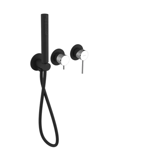 SAPHO - ULTRAMIX podom. sprch./vaňová batéria, ručná sprcha, 2 výstupy, čierná mat/chróm UT045BC