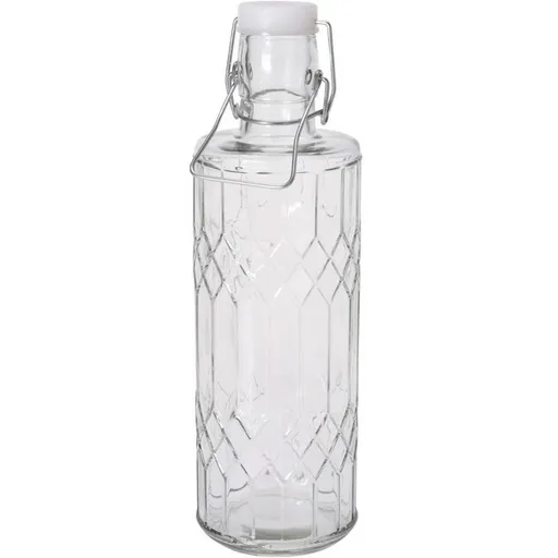 Sklenená fľaša s klipovým uzáverom 1 l
