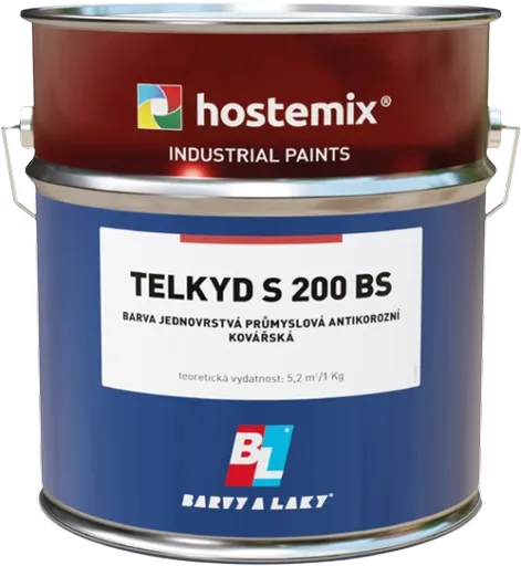 BARVY A LAKY TELURIA TELKYD S200BS - 2v1 matná syntetická kováčska farba 0,6 l kováčska čierna