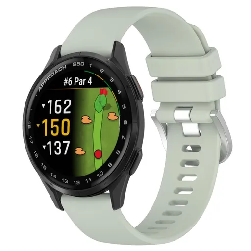 SILICONE Vymeniteľný remienok pre Garmin Approach S50 svetlozelený