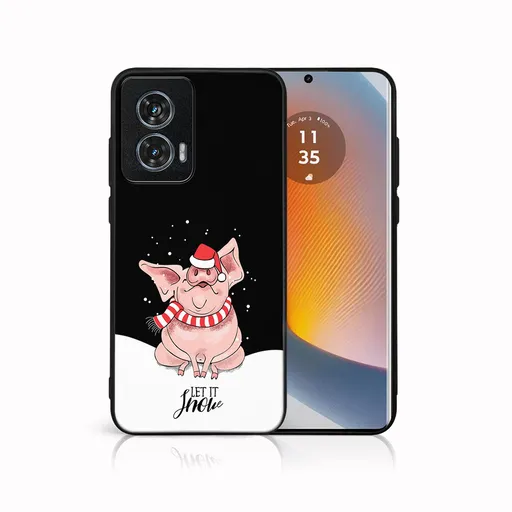 MY ART Kryt s vianočným dizajnom Motorola Edge 50 Fusion LET IT SNOW (075)