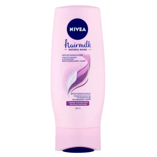 NIVEA Hairmilk Natural Shine ošetrujúci kondicionér 200 ml