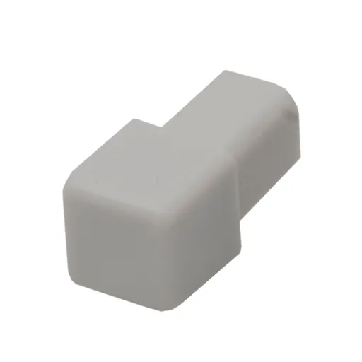 Roh k lište Profil-EU svetlo sivá, PVC, výška hrany 8 mm, LHROH83