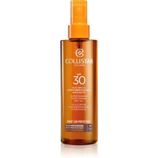 Collistar Smart Sun Protection Supertanning Moisturizing Dry Oil SPF 30 ochranný suchý olej na opaľovanie SPF 30 200 ml