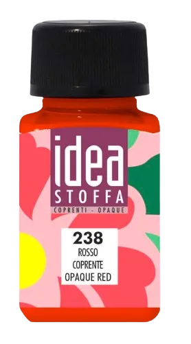 MAIMERI IDEA STOFFA - Farby na textil 238 - opaque red, 60 ml